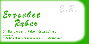 erzsebet raber business card